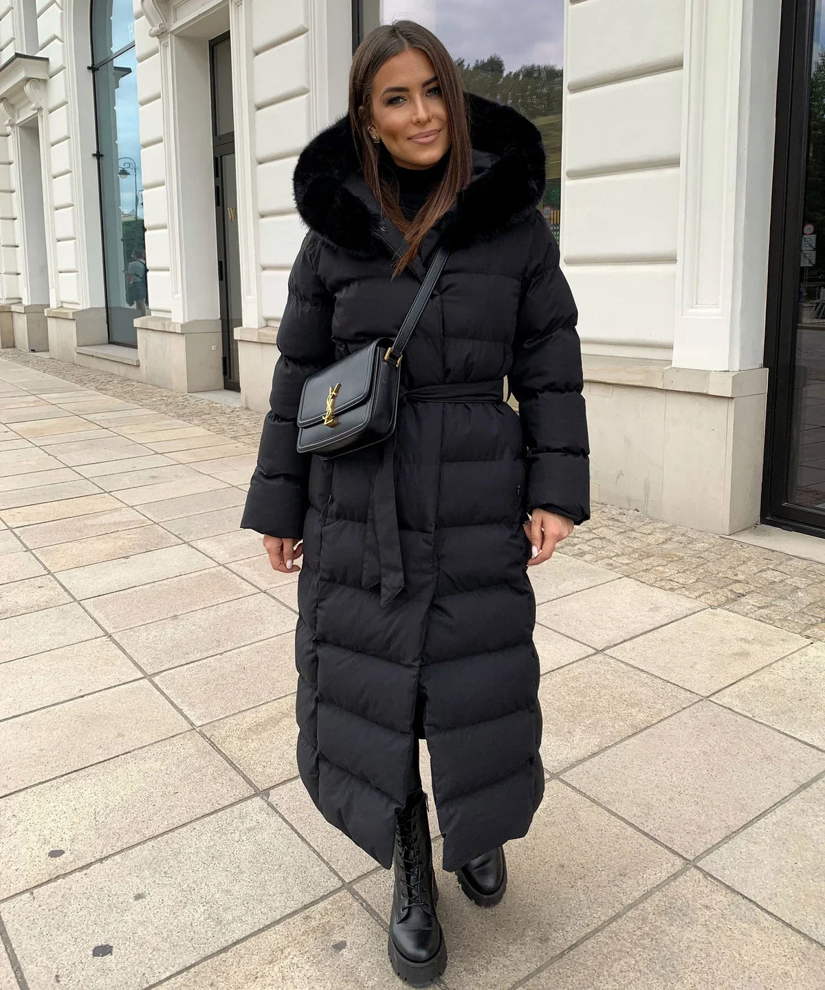 Cleo Women's Belted Winter Puffer Coat