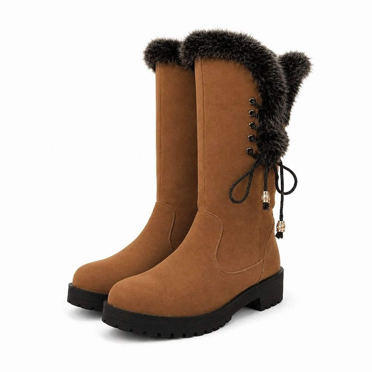 Jodie Faux Suede Knee High Boots