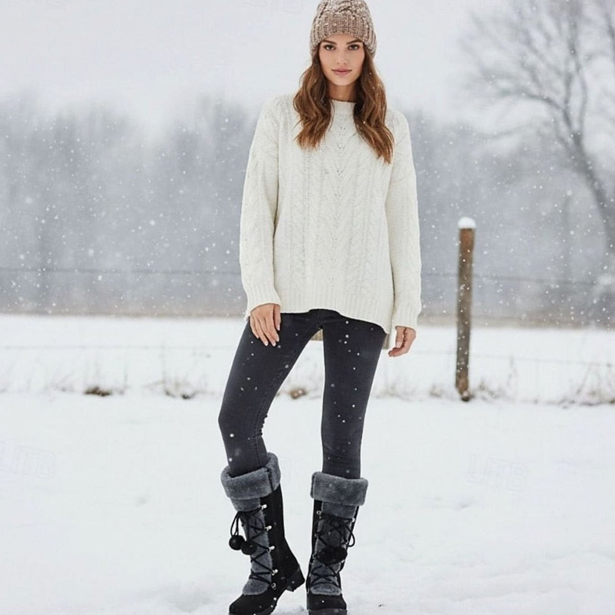 Pauline Faux Suede Winter Boots