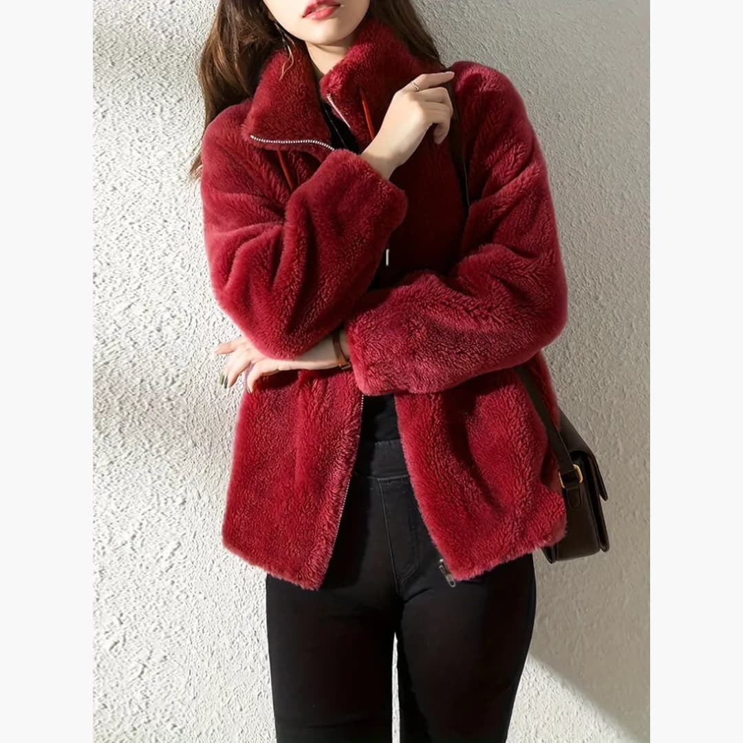 Lowri Women's Winter Teddy Faux Fur Coat