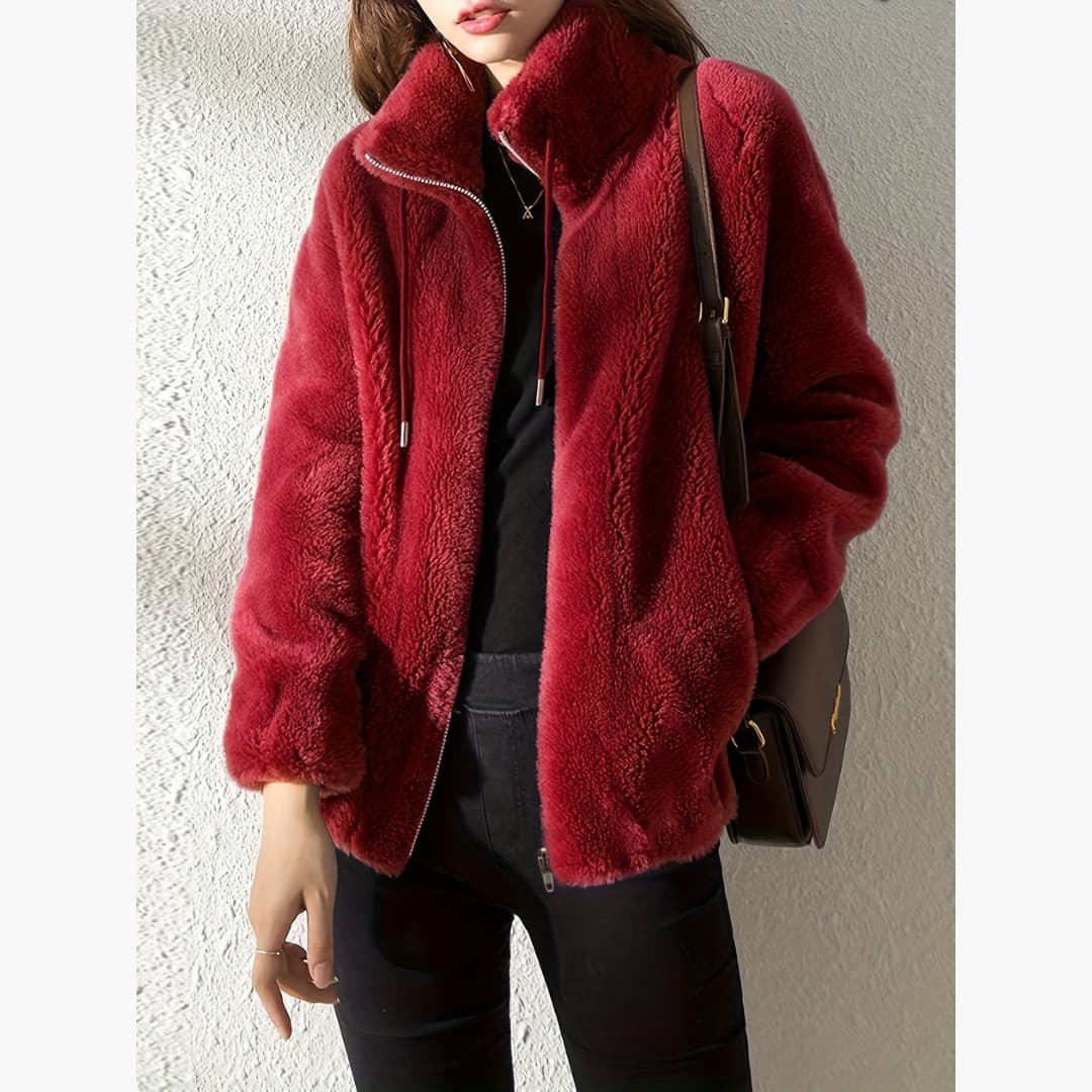 Lowri Women's Winter Teddy Faux Fur Coat