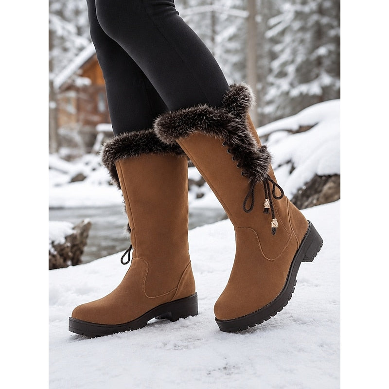 Greta Women's Suede Knee High Boots