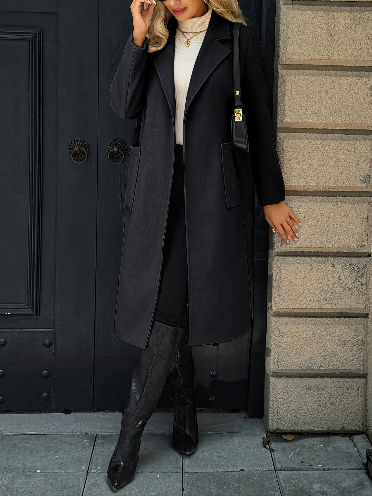Olivia Women's Long Belted Trench Coat