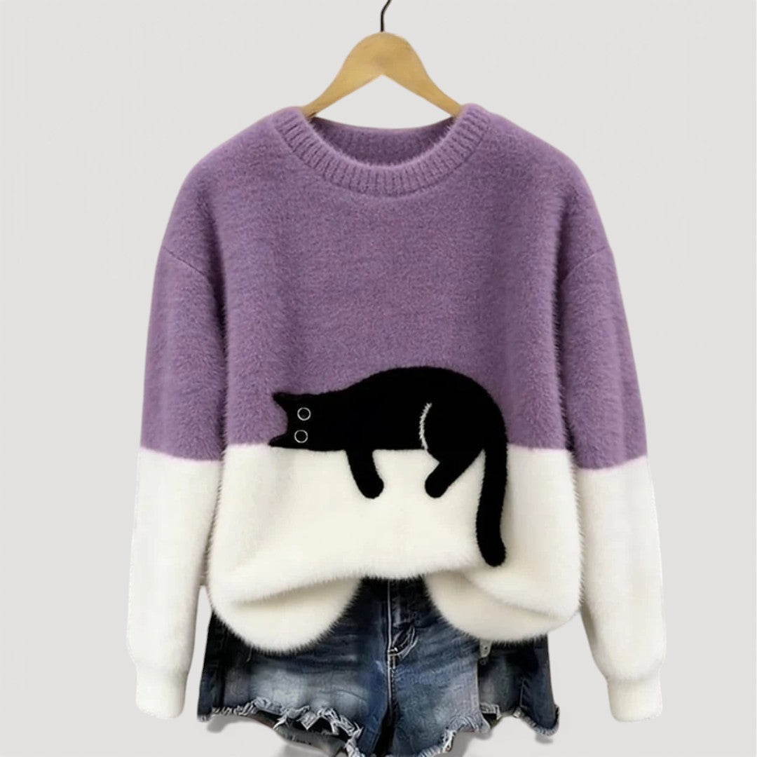 Millie Women's Knitted Jumper - Purple