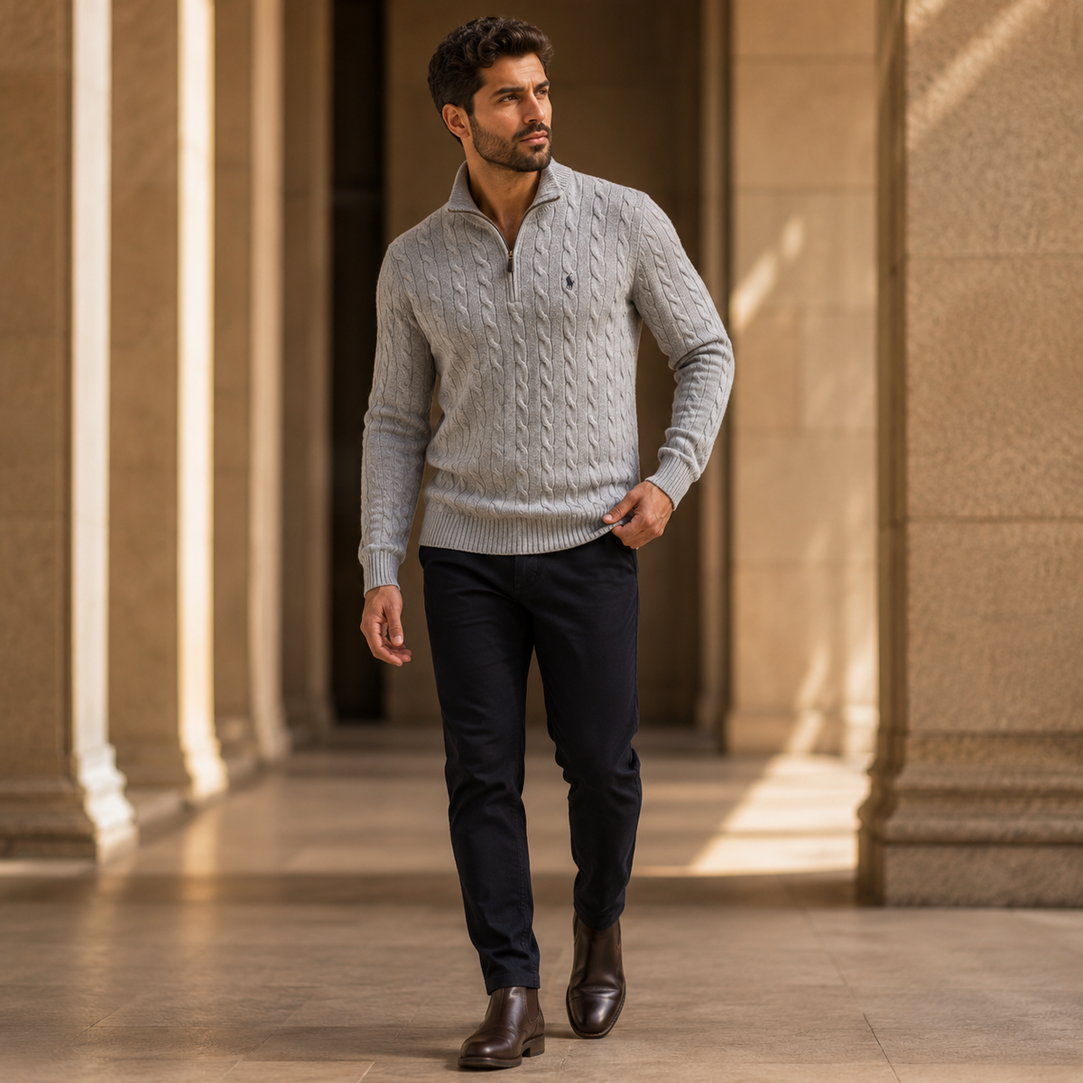 RL Cashmere-Wool Blend Pullover