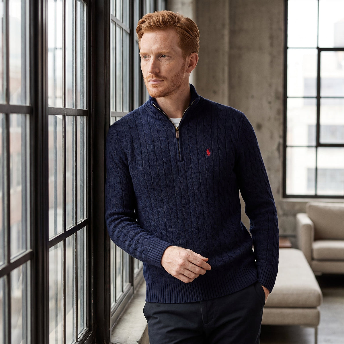 RL Cashmere-Wool Blend Pullover
