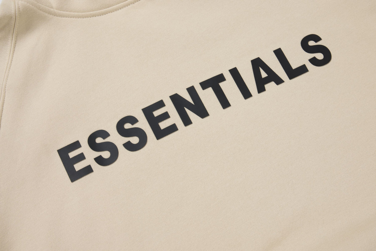 ES Hoodie - Cream Oversized Long-Sleeve Pullover Unisex