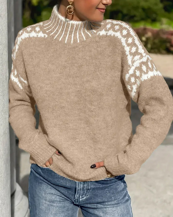 Florence Women's Knitted Jumper - Khaki