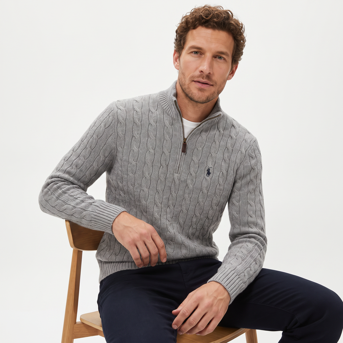 RL Cashmere-Wool Blend Pullover