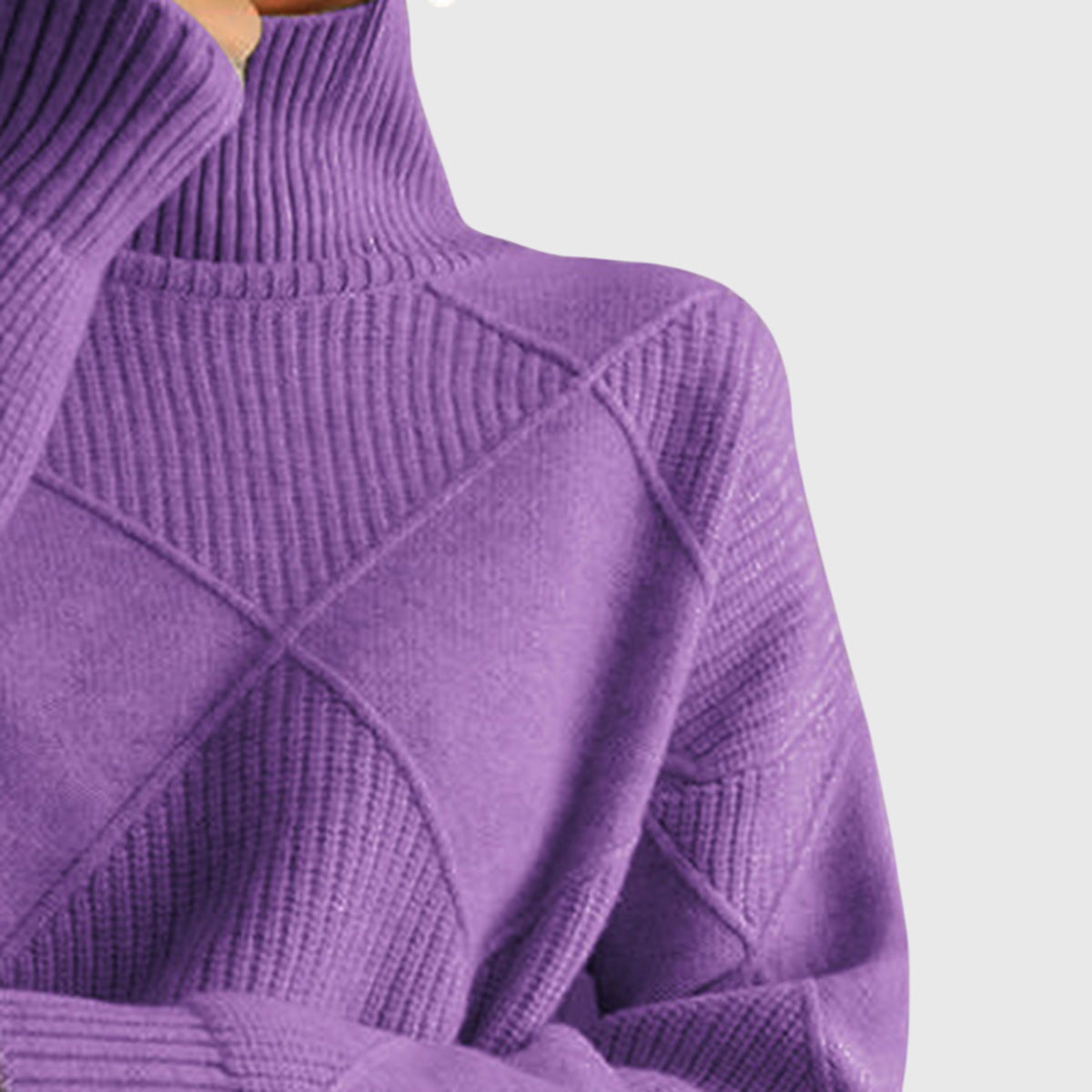 Cassie Women's Roll Neck Knitted Jumper