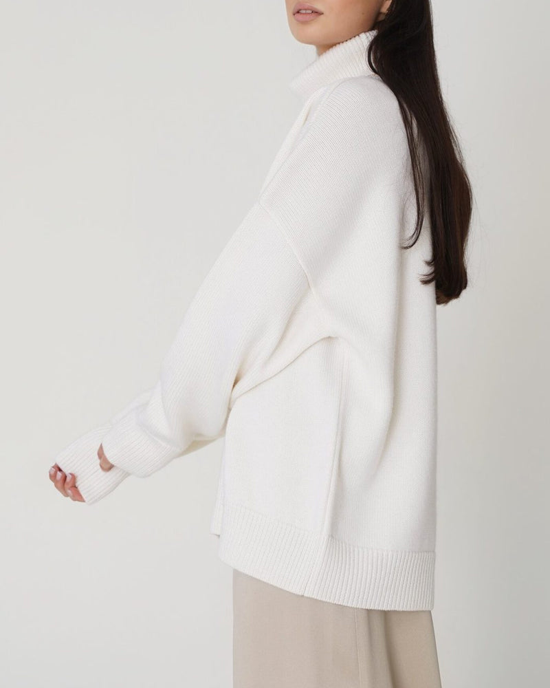 Kitty Women's Oversized Roll Neck Jumper