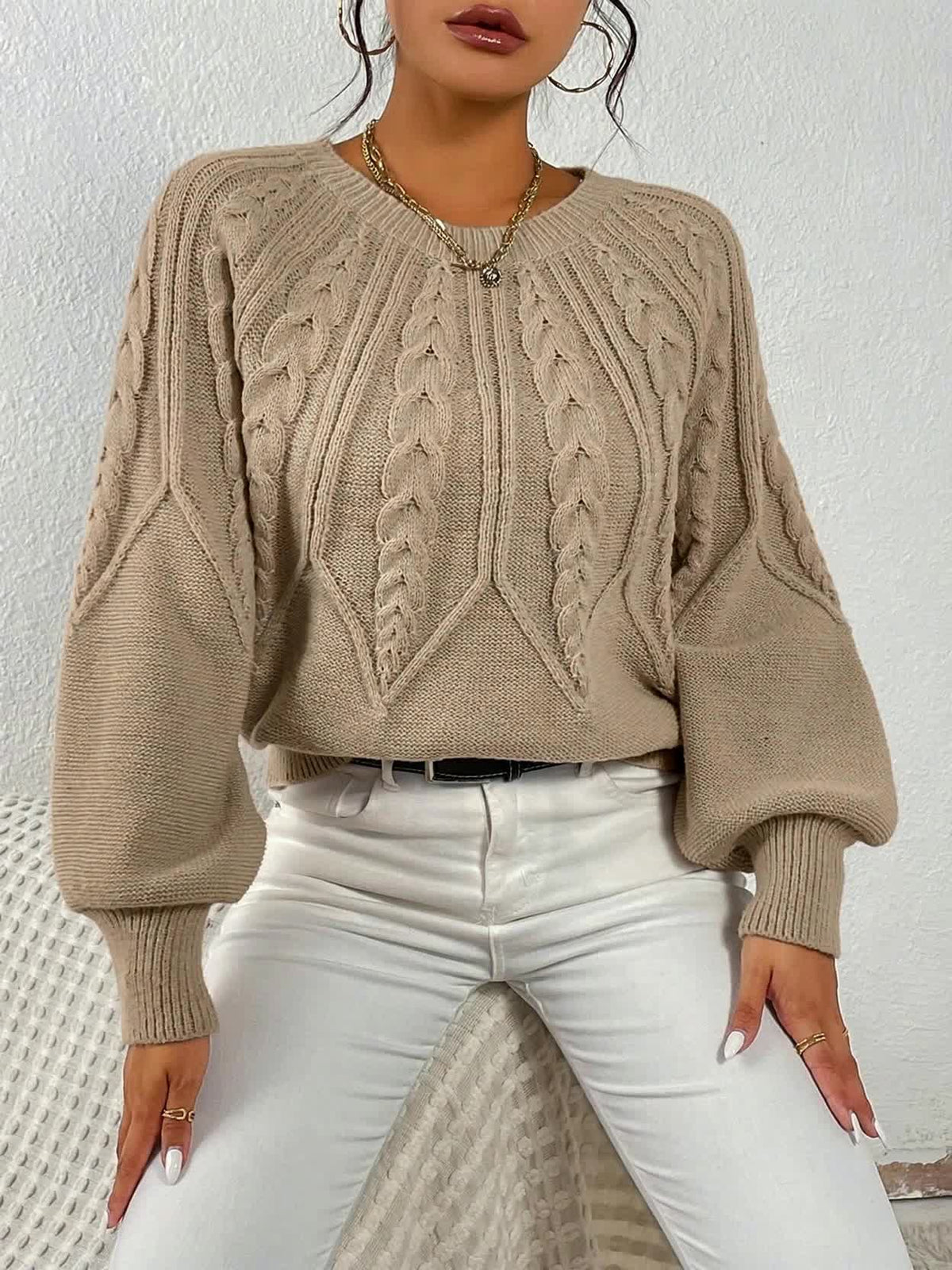 Tessa Women's Cable Knit Jumper