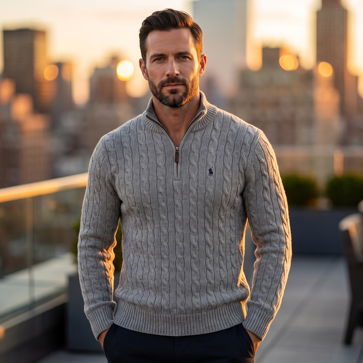 RL Cashmere-Wool Blend Pullover