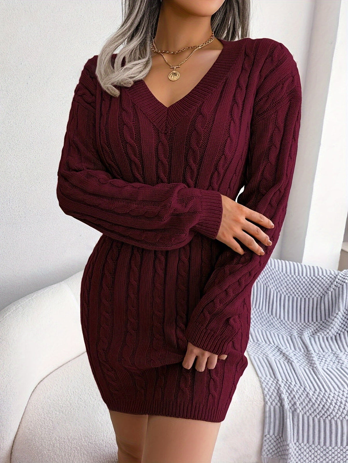 Heidi Women's Knitted Jumper Dress