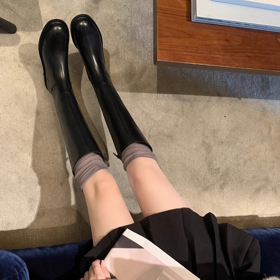 Beverly Women's Leather Knee High Boots