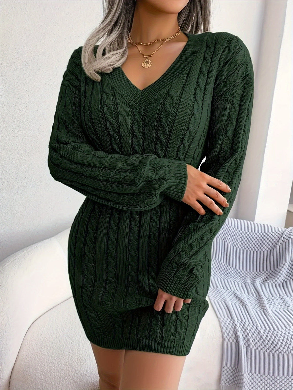 Heidi Women's Knitted Jumper Dress