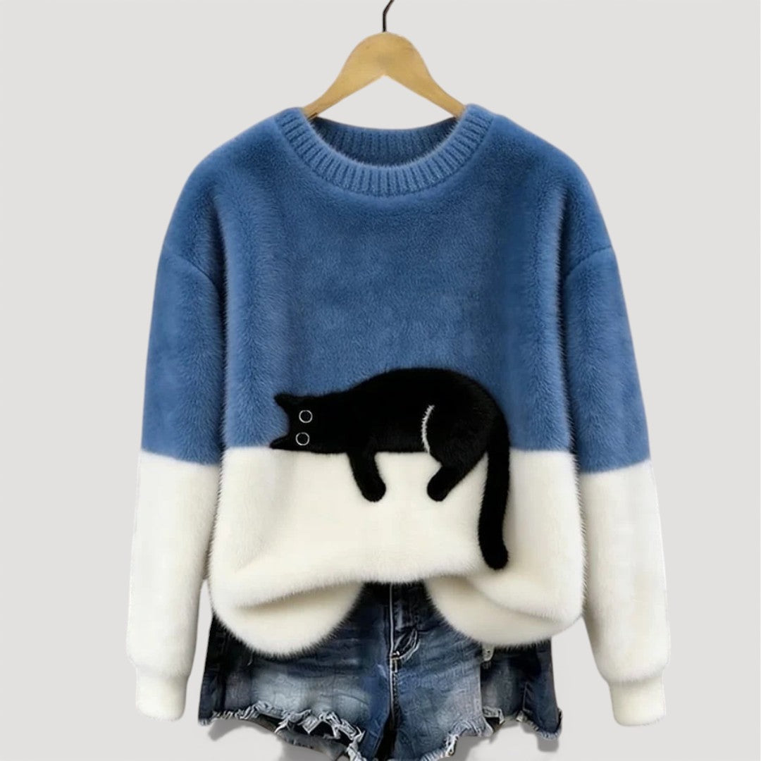 Millie Women's Knitted Jumper - Blue