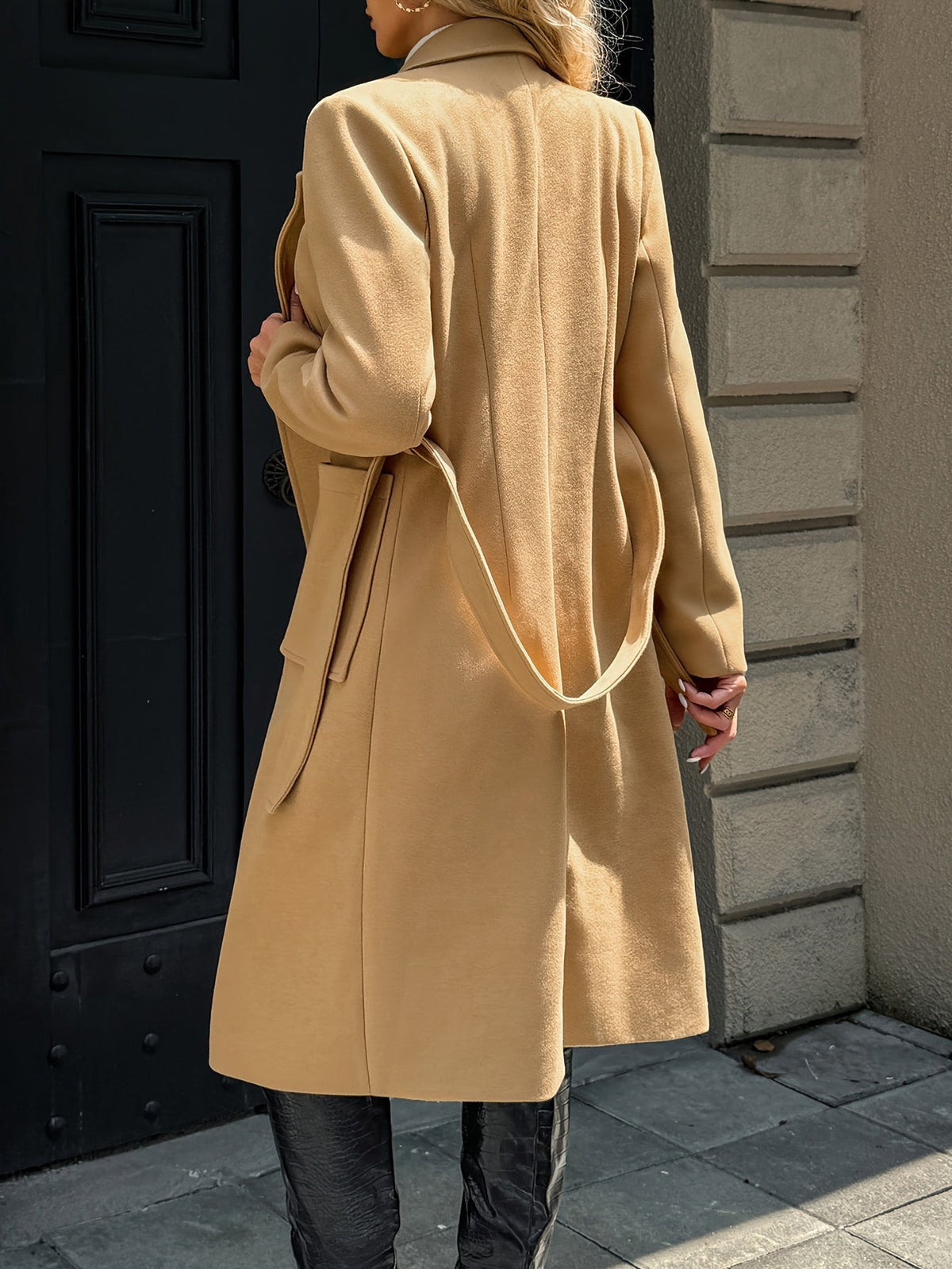 Olivia Women's Long Belted Trench Coat
