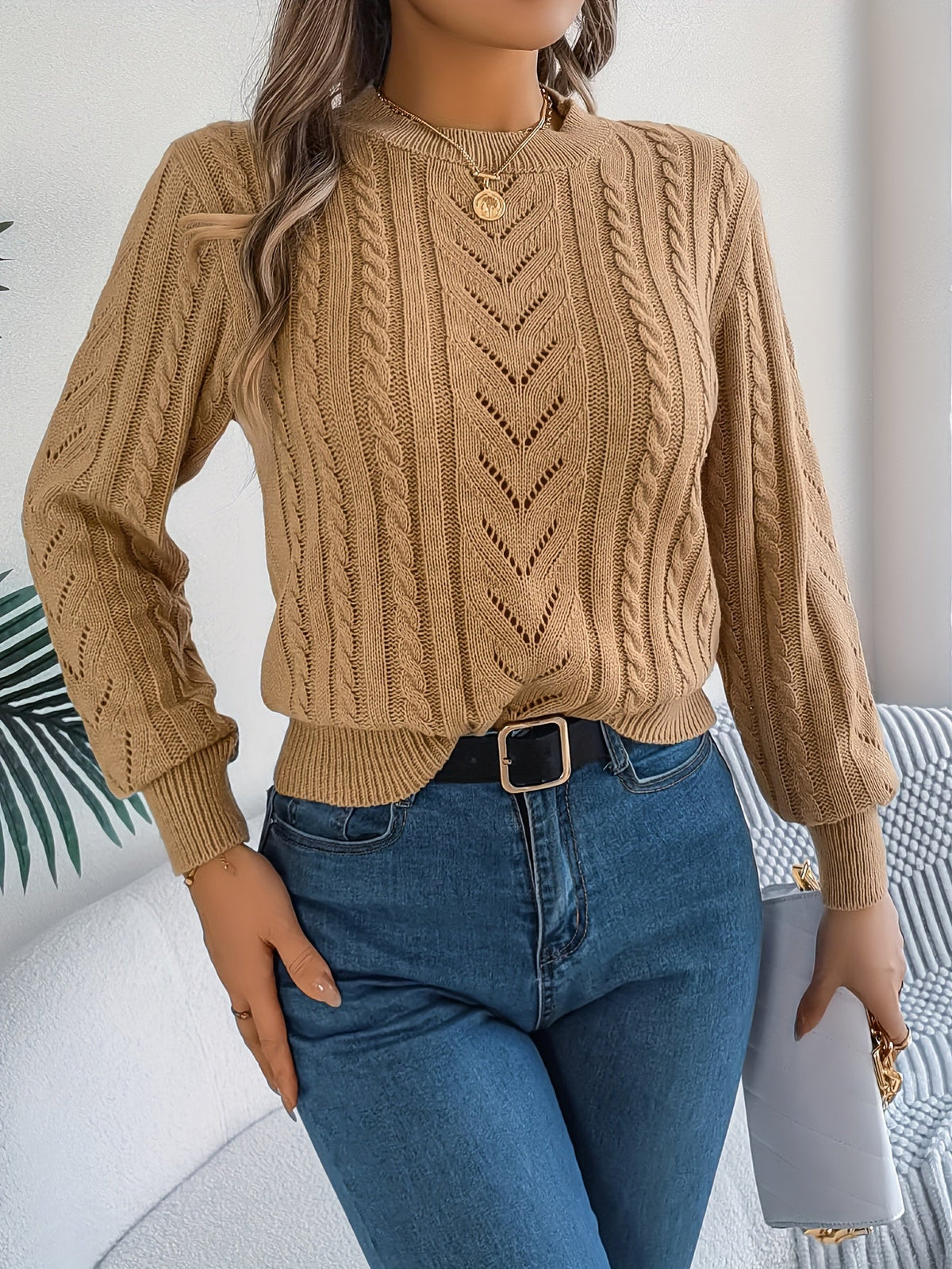 Penny Women's Cable Knit Jumper