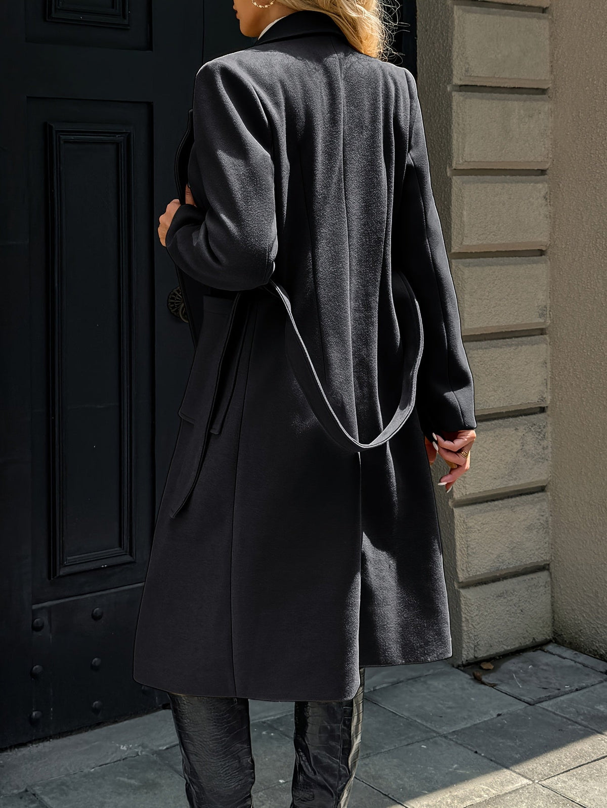 Olivia Women's Long Belted Trench Coat