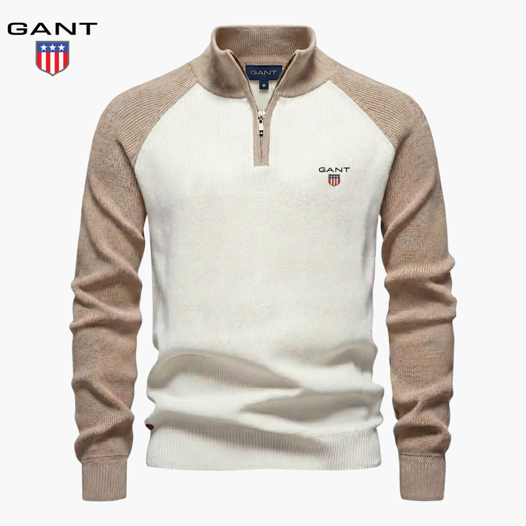 GT Knitted Half-Zip Sweater