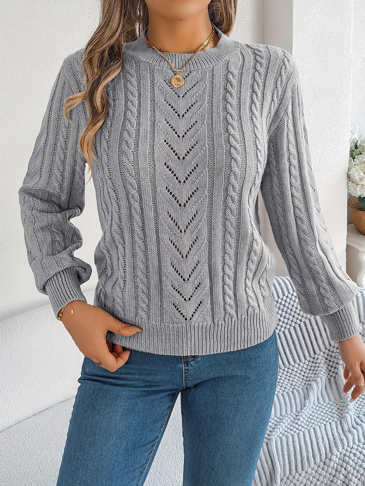 Penny Women's Cable Knit Jumper
