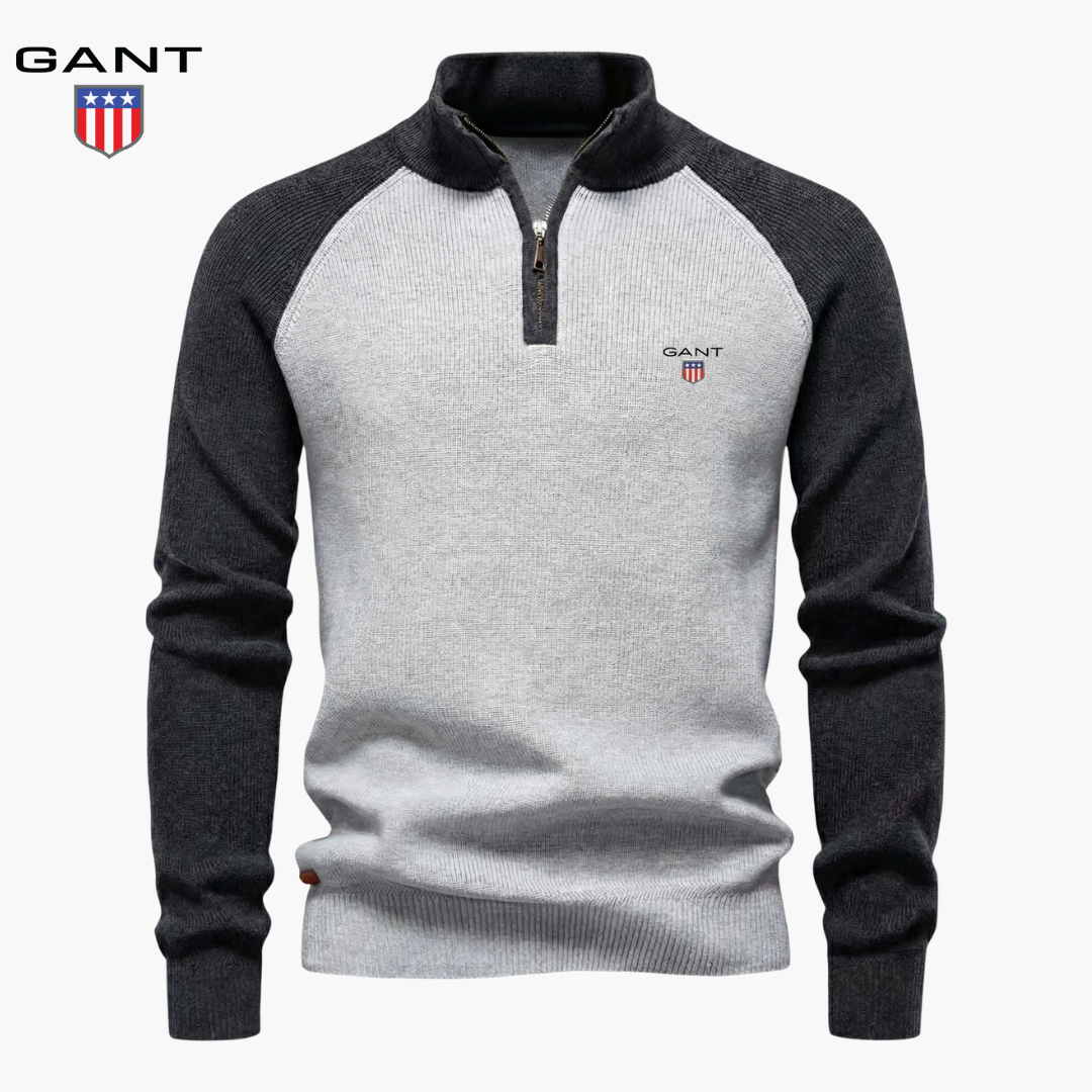 GT Knitted Half-Zip Sweater