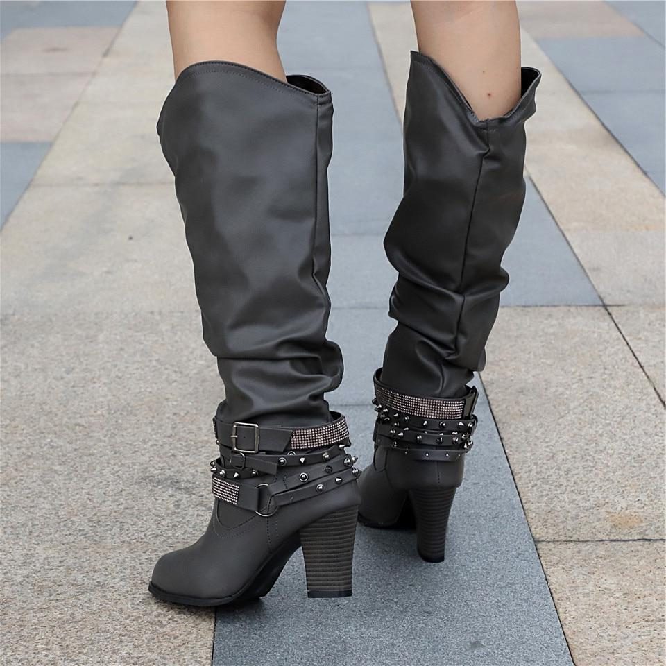 Marlowe Women's Leather Knee High Boots