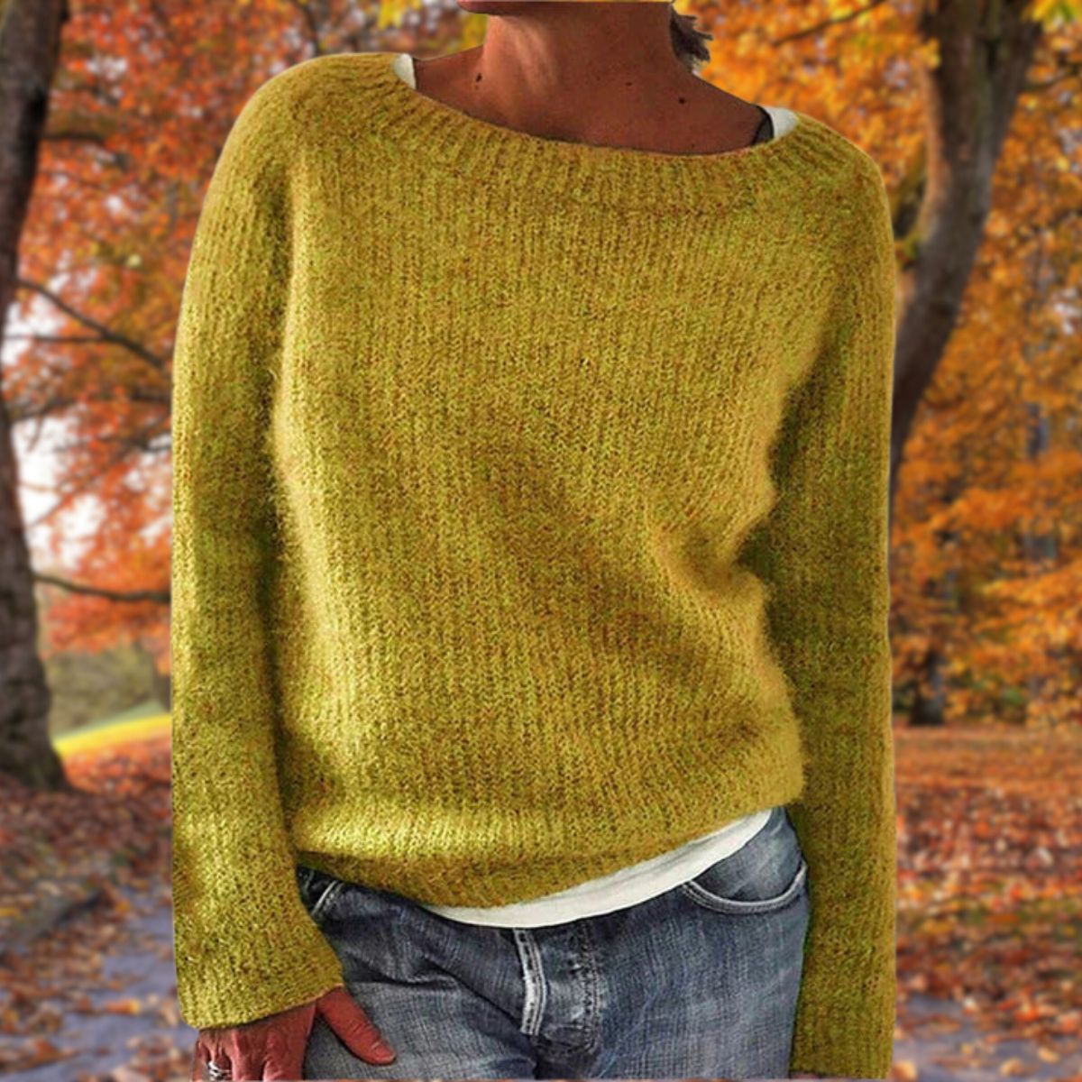Cora Women's Knitted Wool Jumper - Yellow