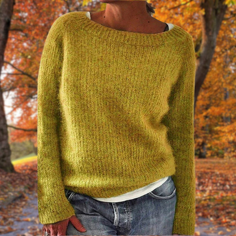 Cora Women's Knitted Wool Jumper - Yellow