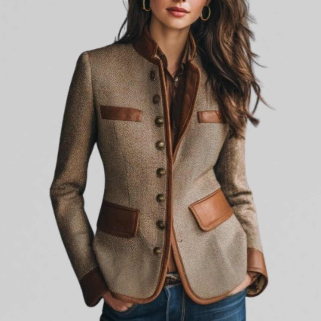 Marian Tweed Jacket - Brown