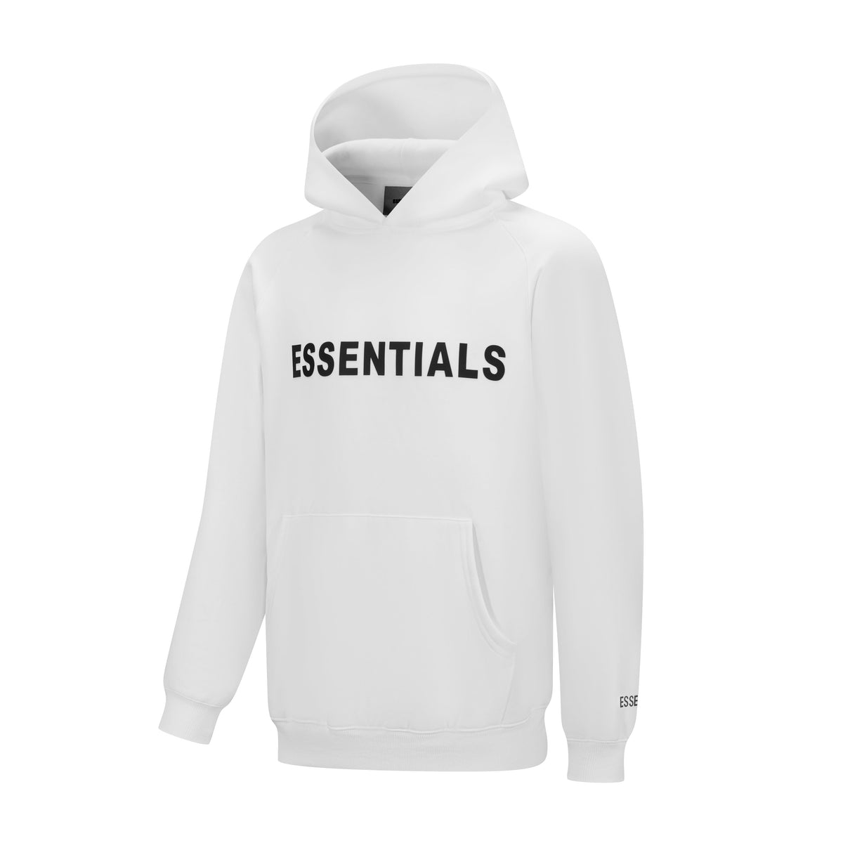 ES Hoodie - White Oversized Long-Sleeve Pullover Unisex