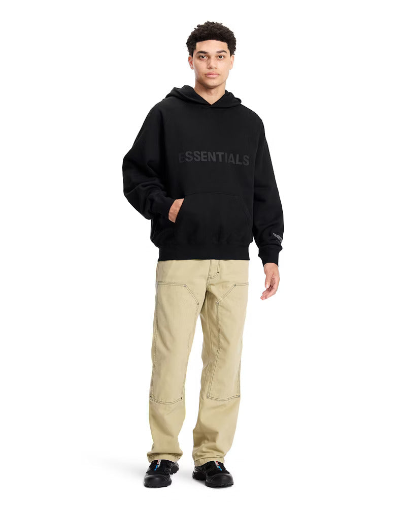 ES Hoodie - Black Oversized Long-Sleeve Pullover Unisex
