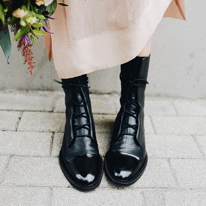 Maeve Women's Leather Heeled Ankle Boots