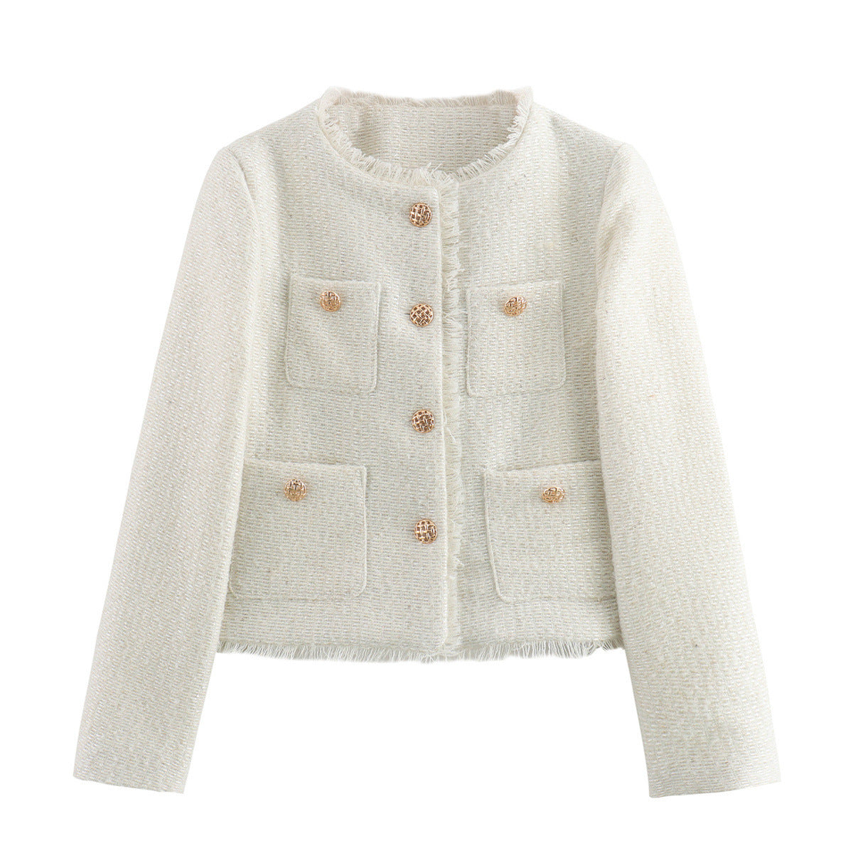 Louisa Tweed Jacket - White