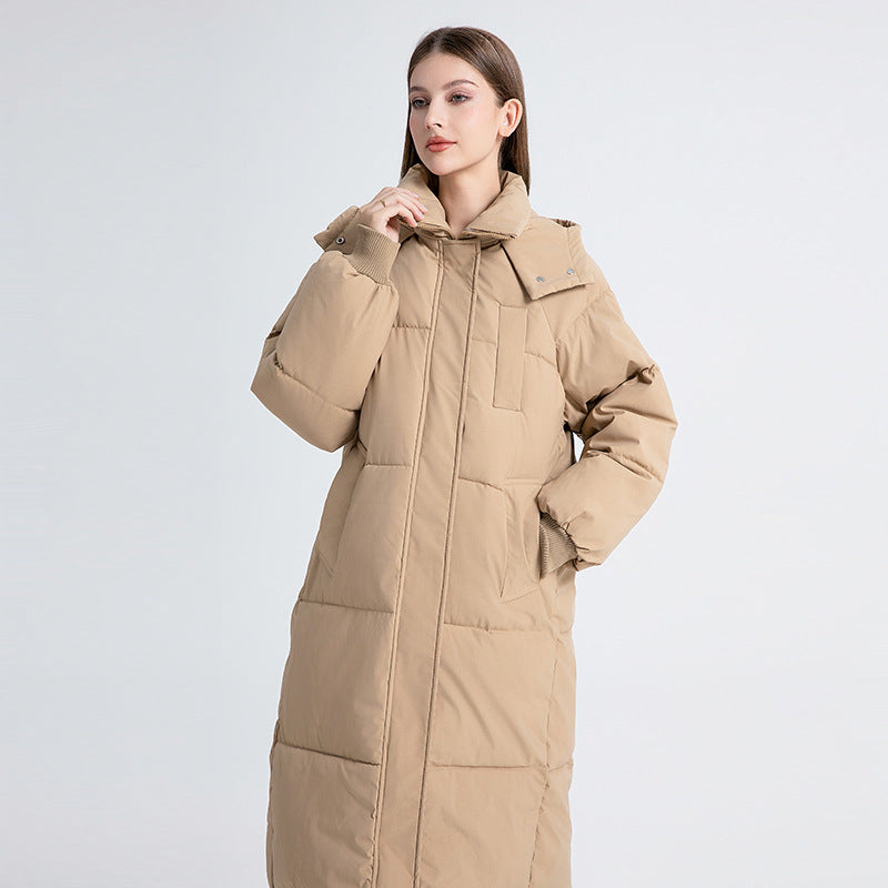 Winifred Women's Long Puffer Coat - Khaki
