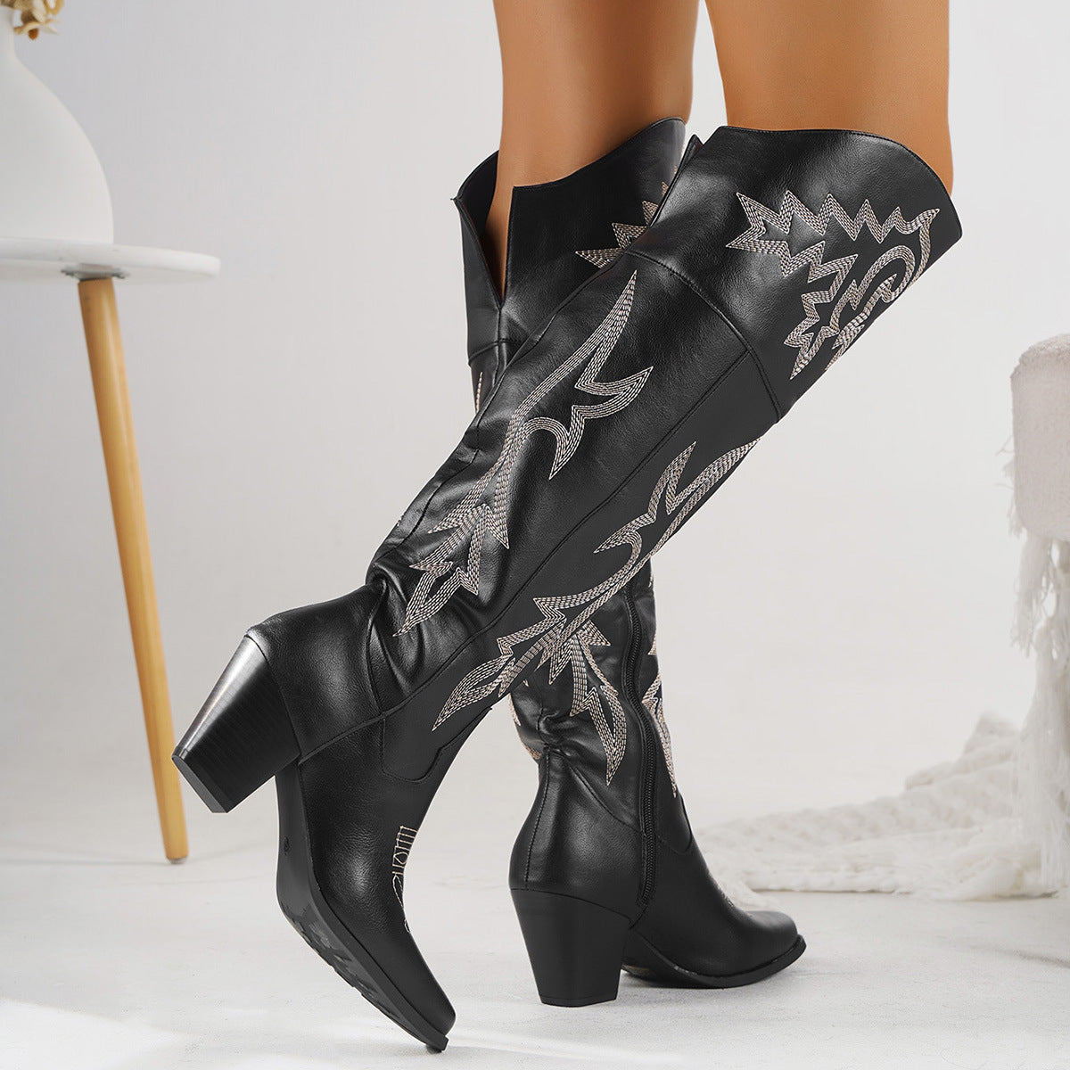 Hollie Women's Cowboy Over the Knee Boots