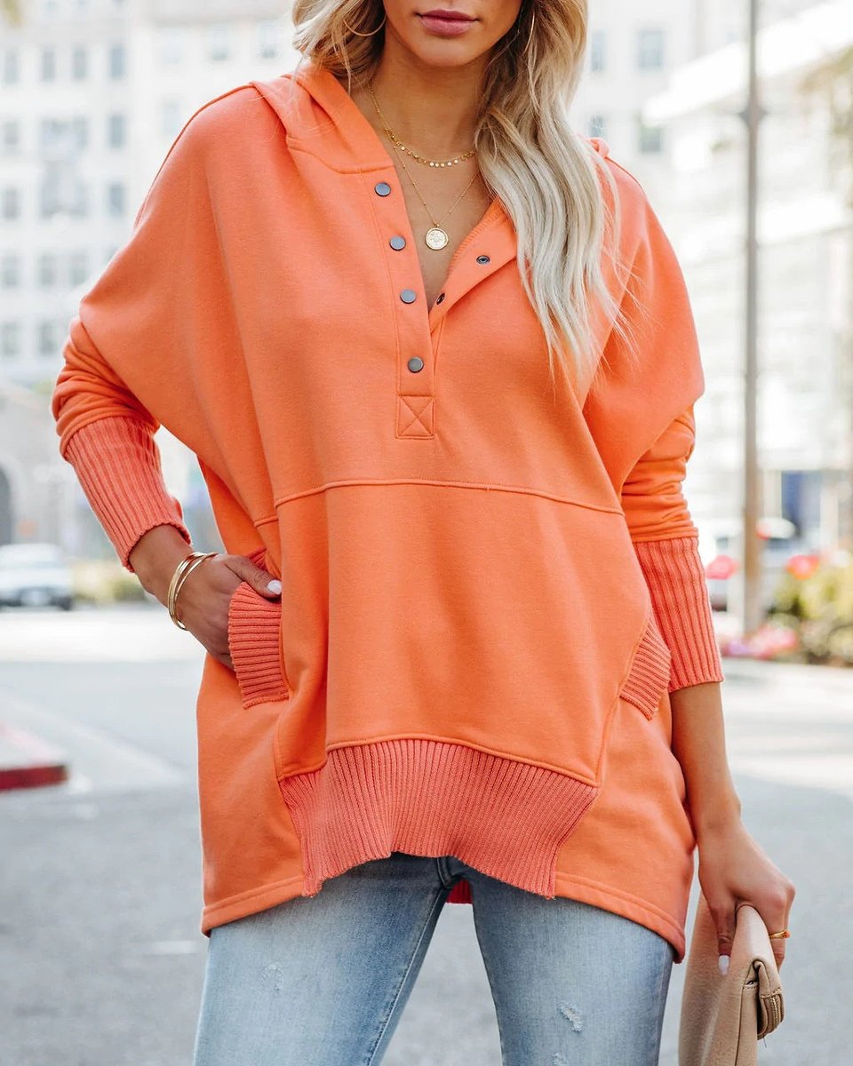 Kirsty Women's Oversized Hoodie - Orange