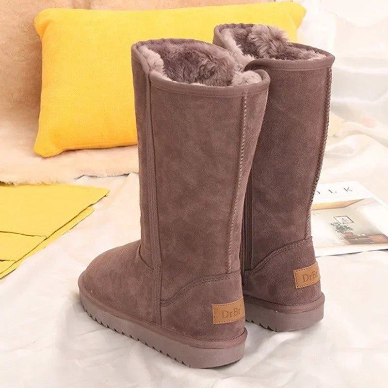 Ophelia Leather Winter Knee High Boots