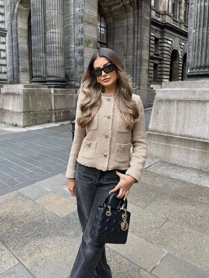 Eliza Cropped Tweed Jacket