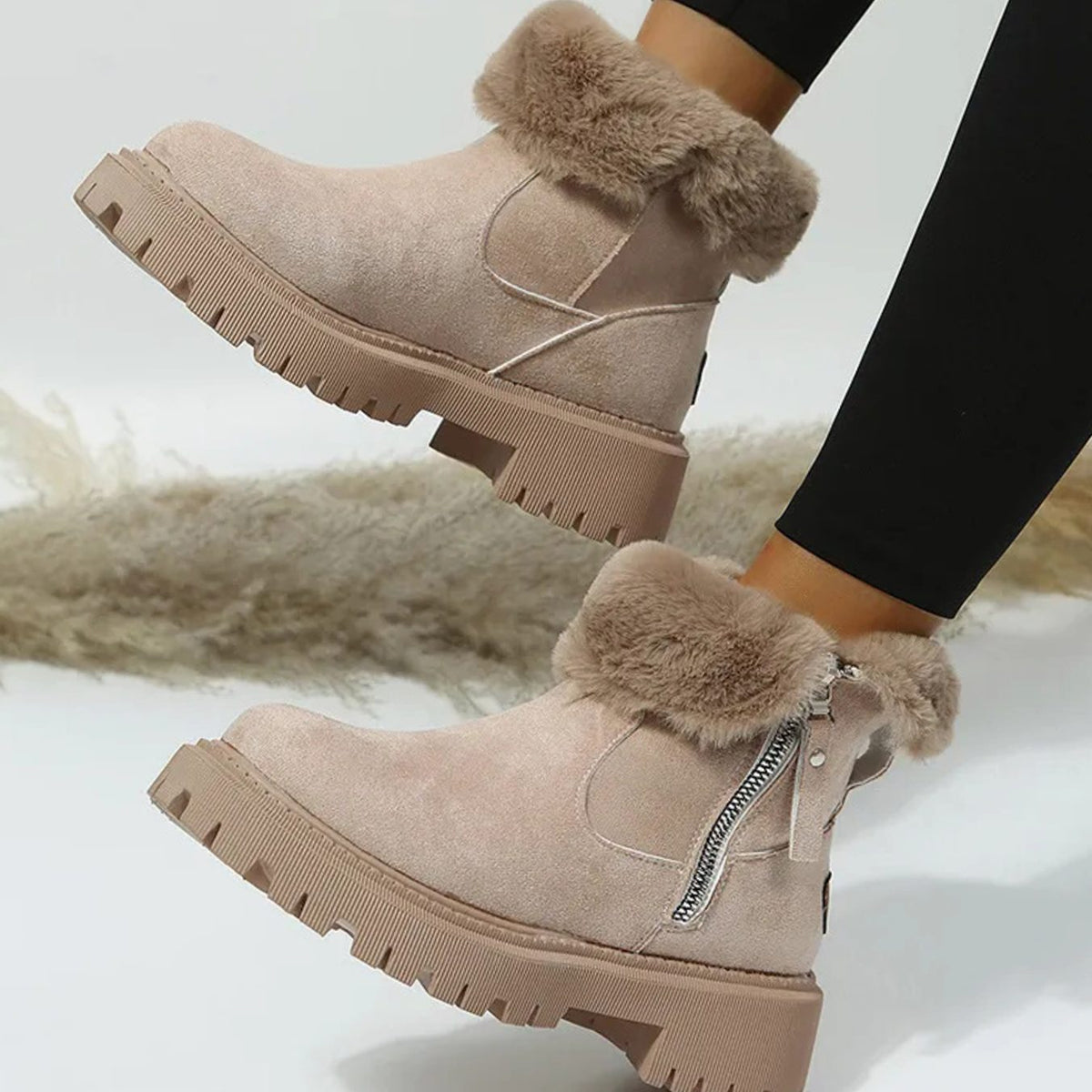 Nora Women's Suede Winter Ankle Boots