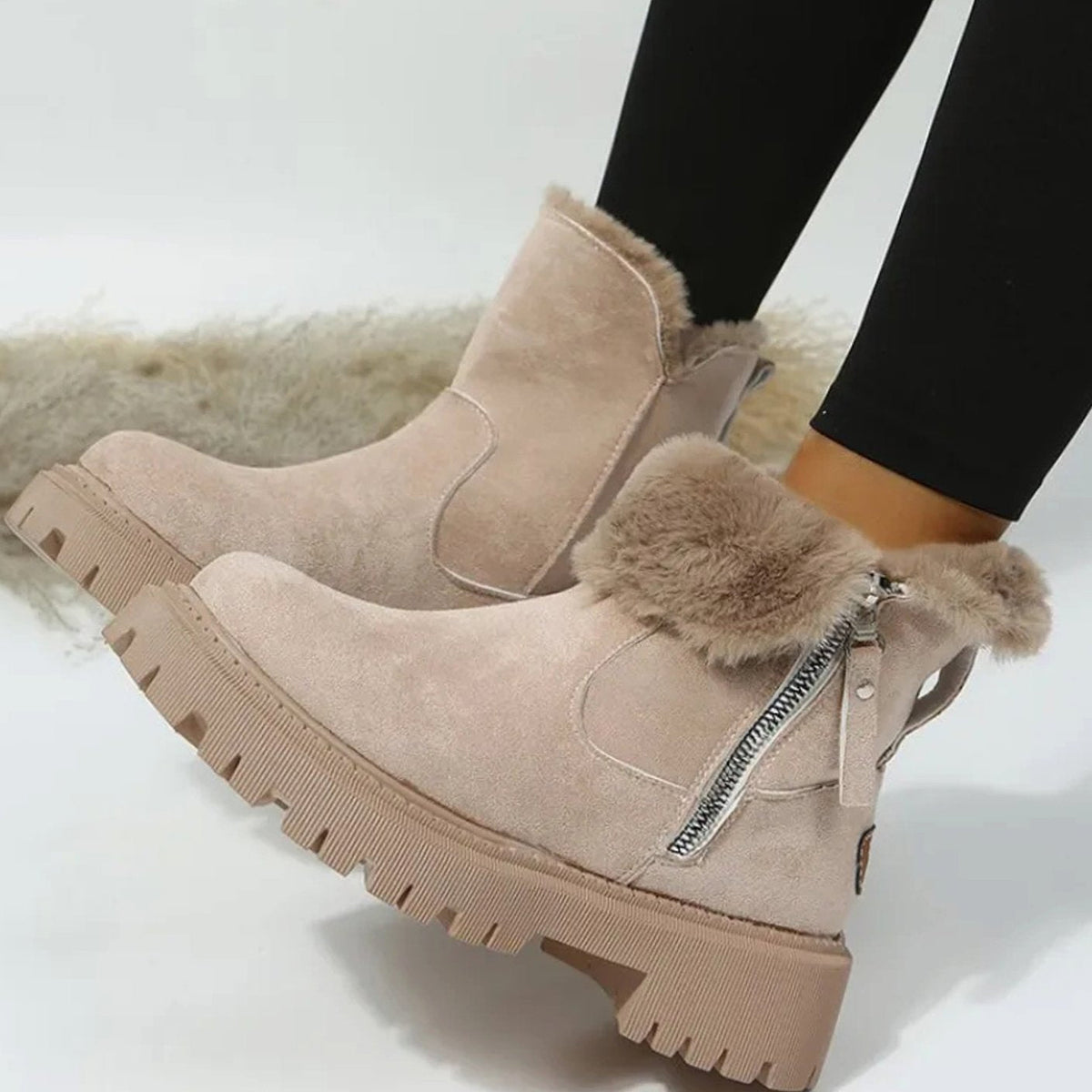 Nora Women's Suede Winter Ankle Boots