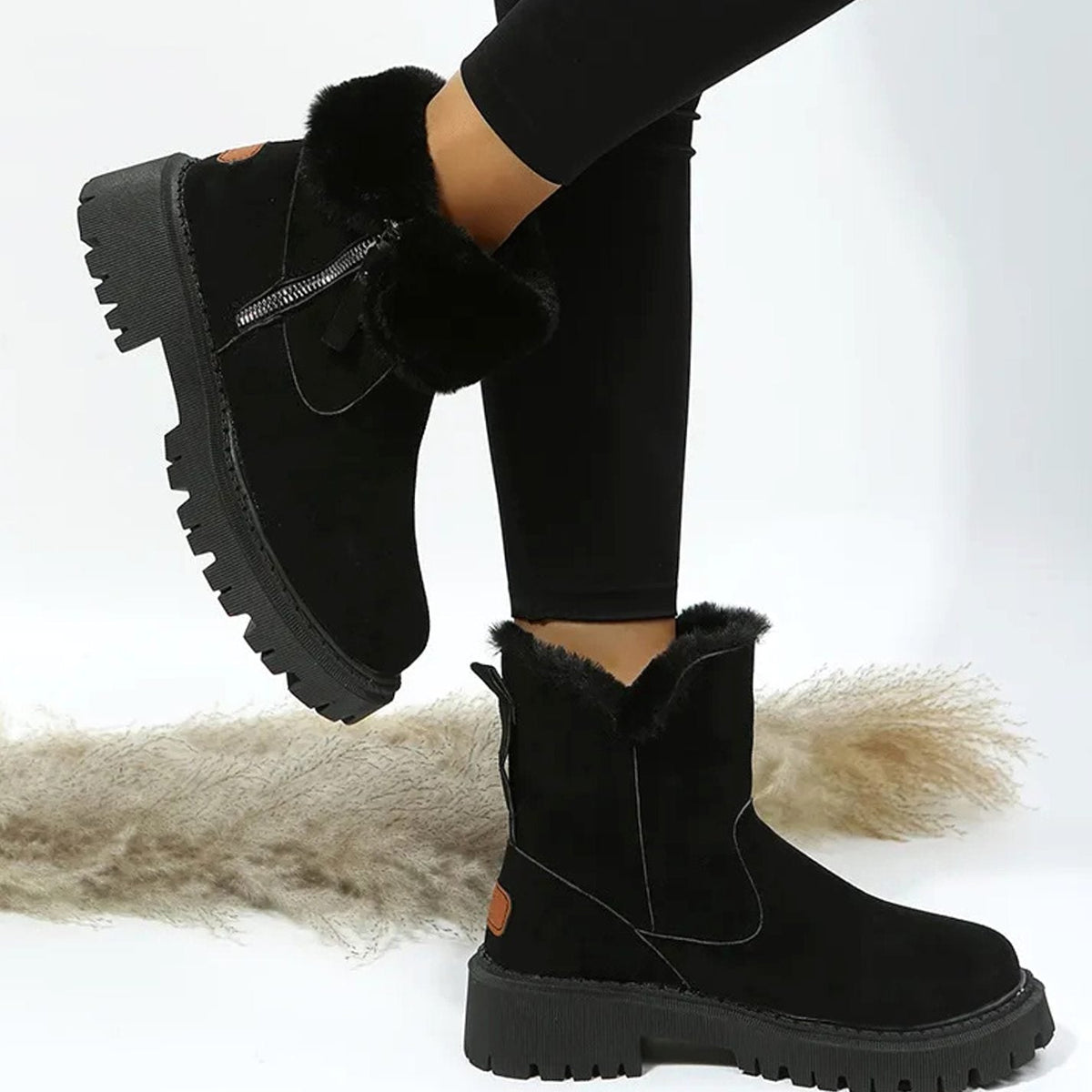 Nora Women's Suede Winter Ankle Boots