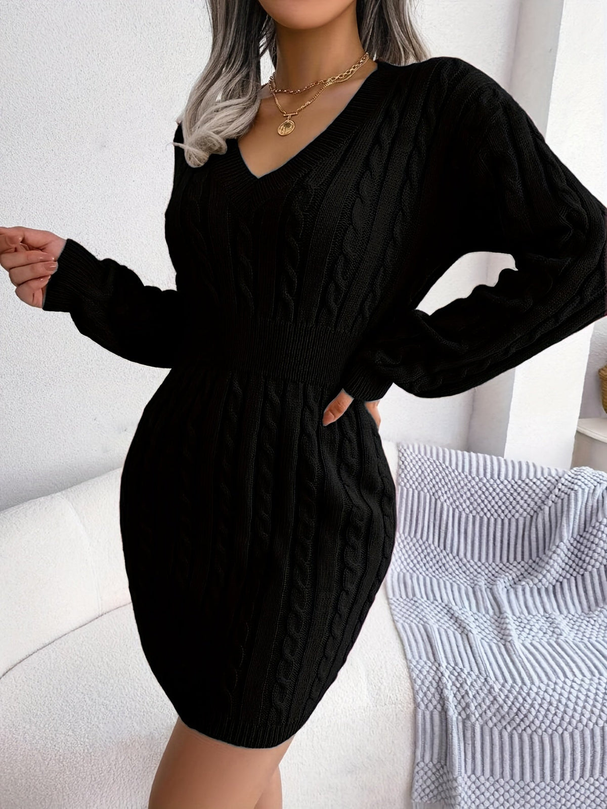 Heidi Women's Knitted Jumper Dress