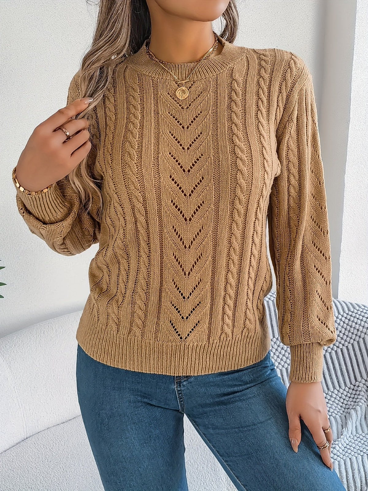 Penny Women's Cable Knit Jumper
