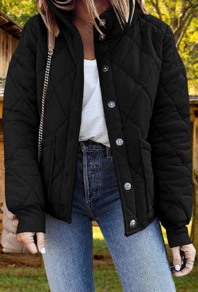 Madeleine Quilted Jacket - Black