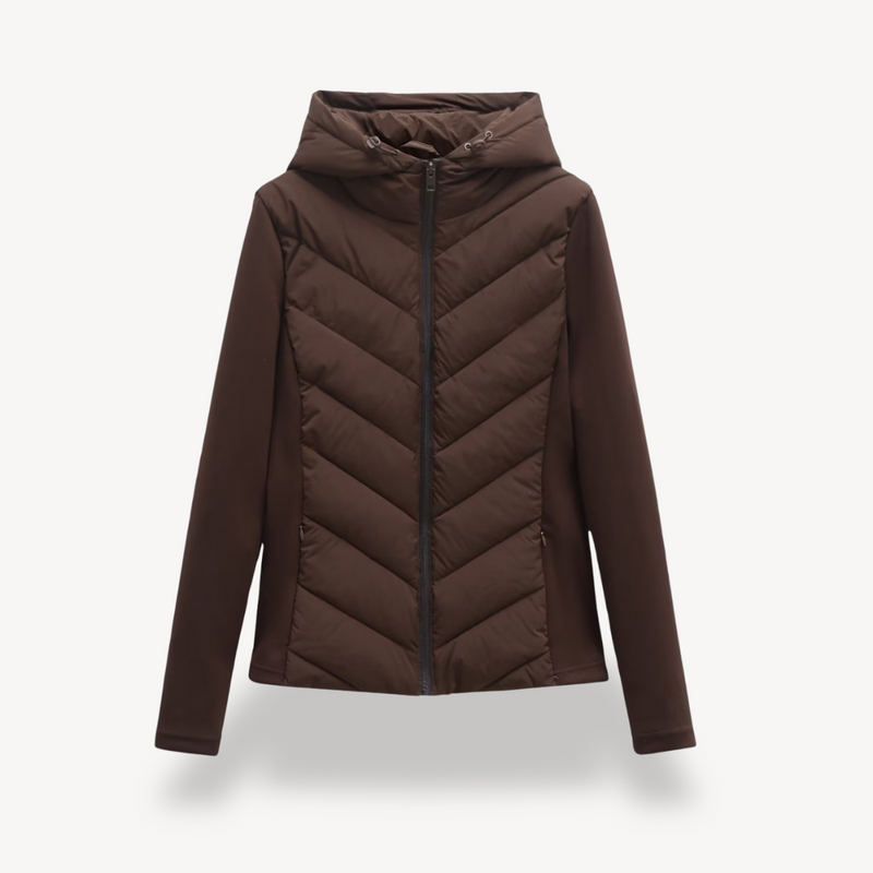Sadie Women's Quilted Jacket - Brown