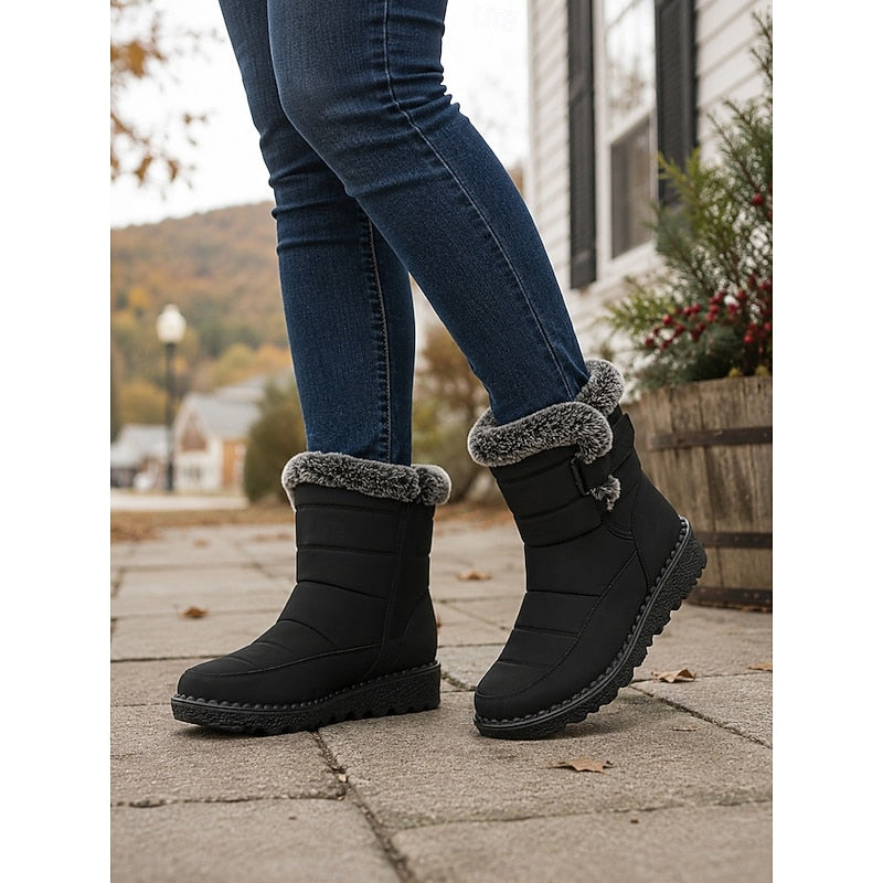Henrietta Quilted Winter Ankle Boots