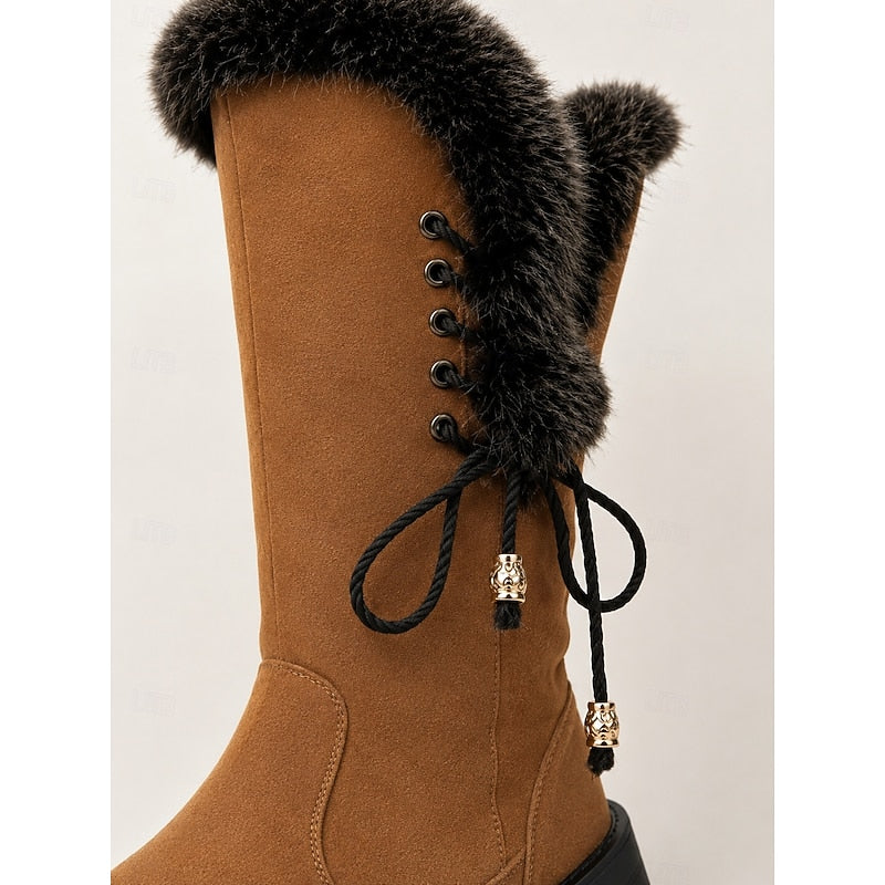 Greta Women's Suede Knee High Boots