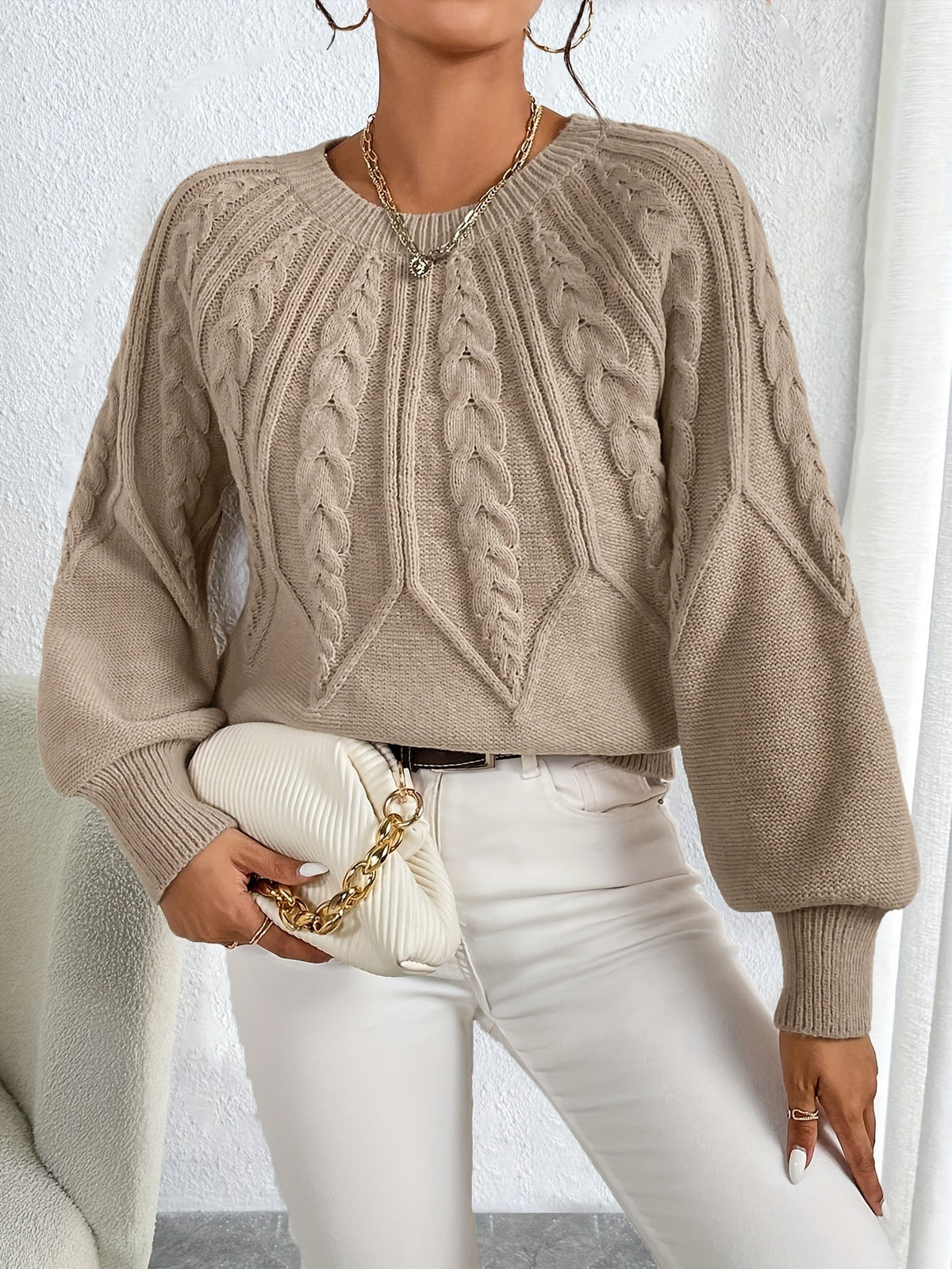 Tessa Women's Cable Knit Jumper
